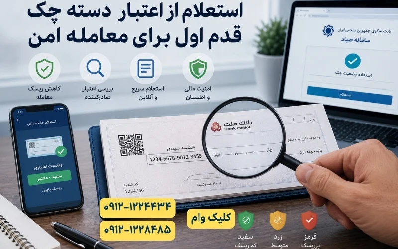 انواع روشهای استعلام از چک صیادی صادر شده